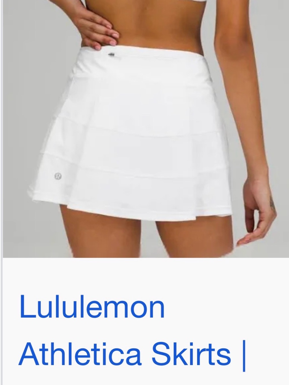 lululemon athletica White Circle Skater Skirt